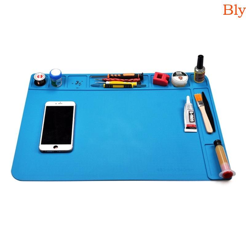 Bly Silicone Pad Desk Mat Plataforma Manutenção Telefone Para Estação Reparo Solda