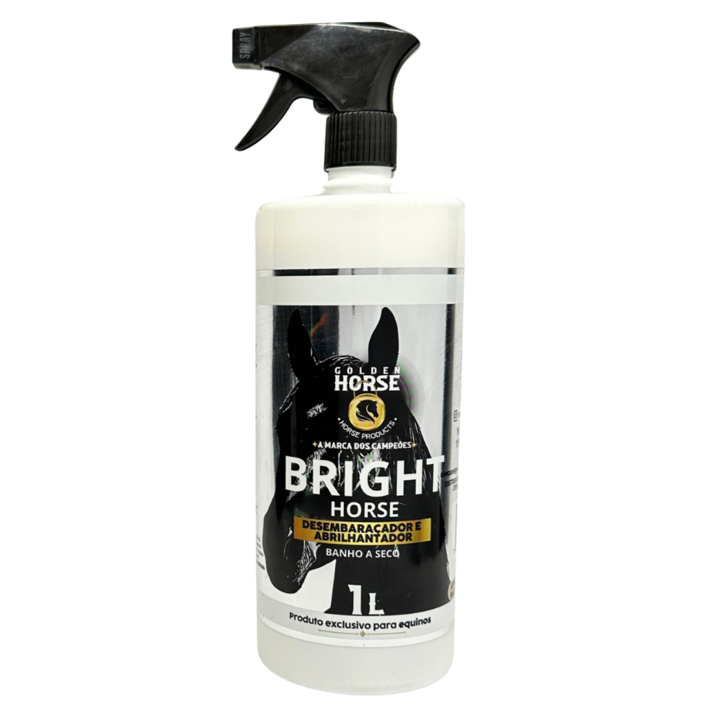 Bright Horse Desembaraçador E Abrilhantador Para Equinos  1 LITRO - GOLDEN HORSE