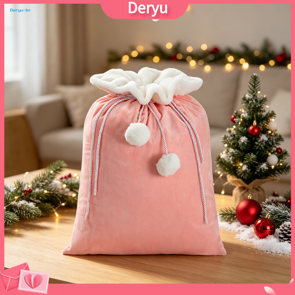 Reusable Jewelry Organizer Bags Velvet Gift for Christmas Santa Bag 19x26 Inch Drawstring Sack for Xmas Presents Holiday