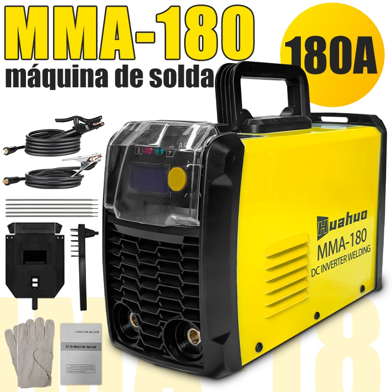 220V/110V MMA-180 IGBT Inversor Máquina De Solda Tecnologia Display Digital Automático Portátil