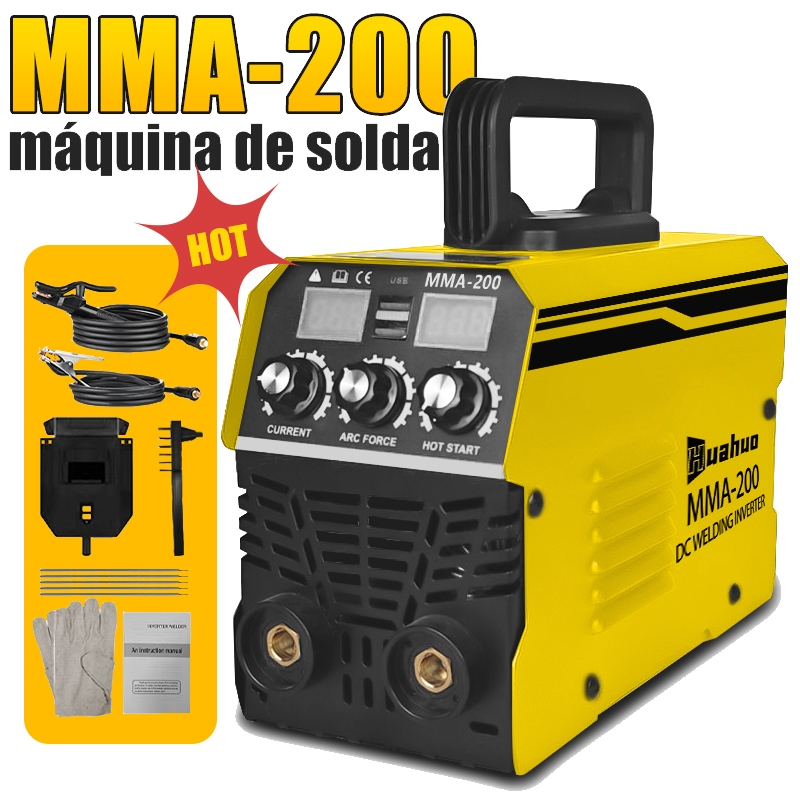 Máquina De Solda Inversora 220V/110V MMA-400/200 IGBT Tecnologia Display Digital Ferramenta De Soldagem Portátil Automát