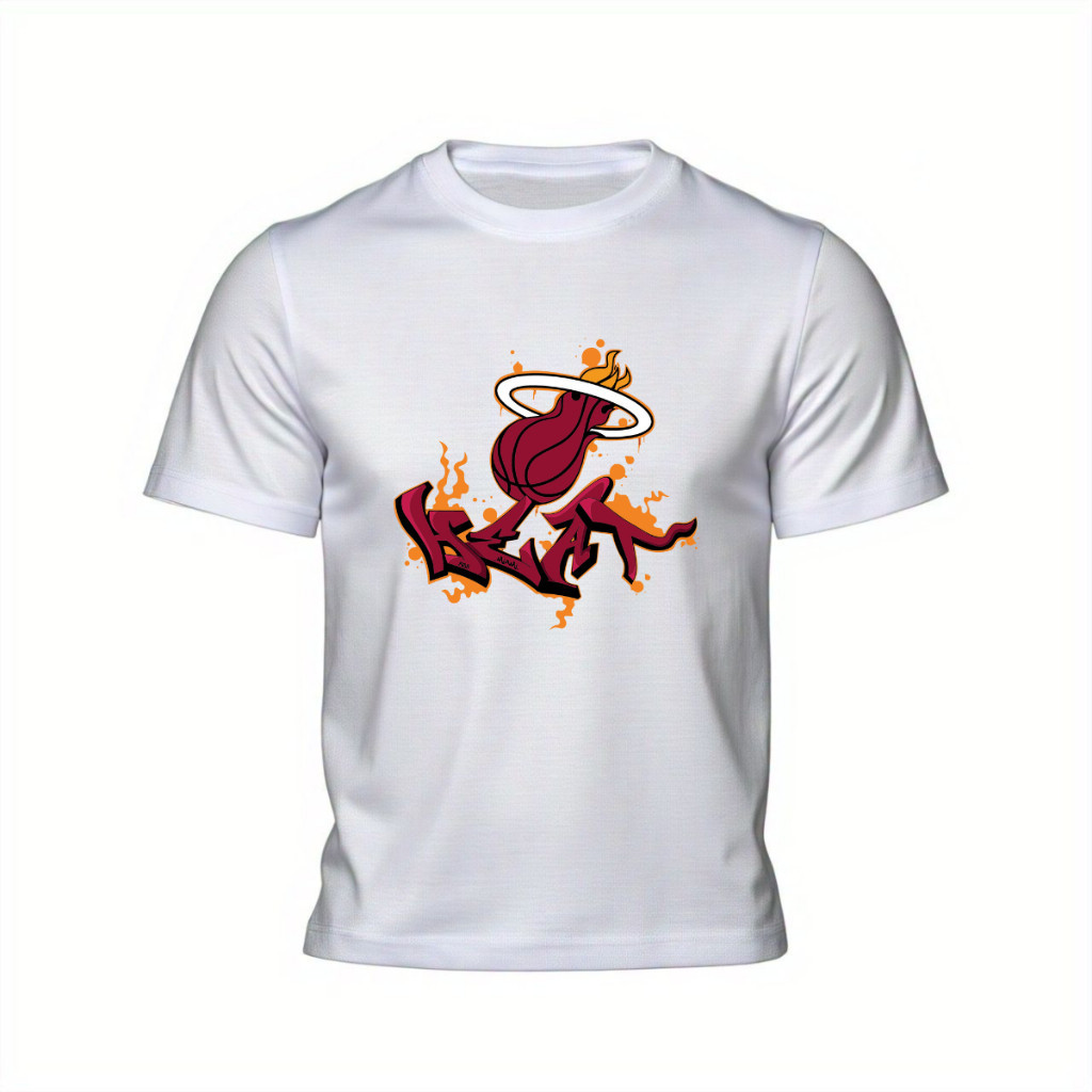 Camisa Basquete Miami Heat 100% Algodão