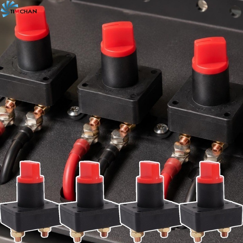 [Brilhante] 4-1Pc 100A 12V-60V Interruptor De Alimentação Rotativo Para Carro-Desconector De Isolador De Energia-Barco ,