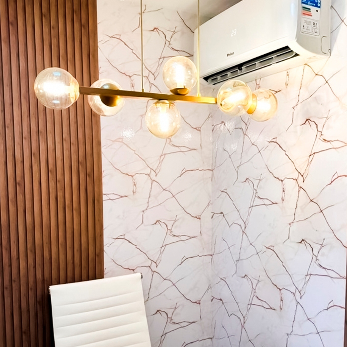 Papel de Parede Lavável Mármore Calacatta Oro Alltak Decoração Multiuso