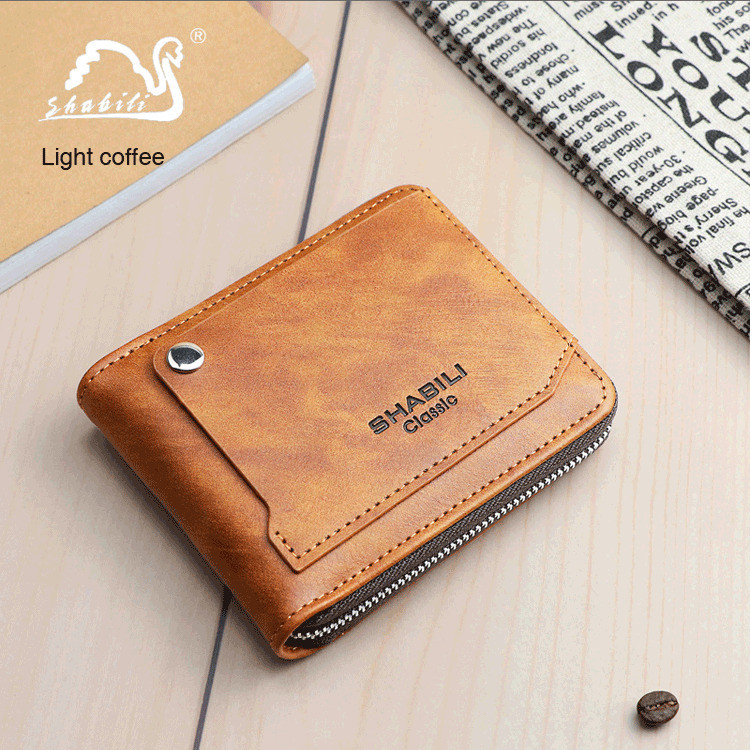 【Grande Capacidade】Men's Card Case Durable Men's Handbags Practicality Carry Card Position Concealed Bag Multilayer Cart