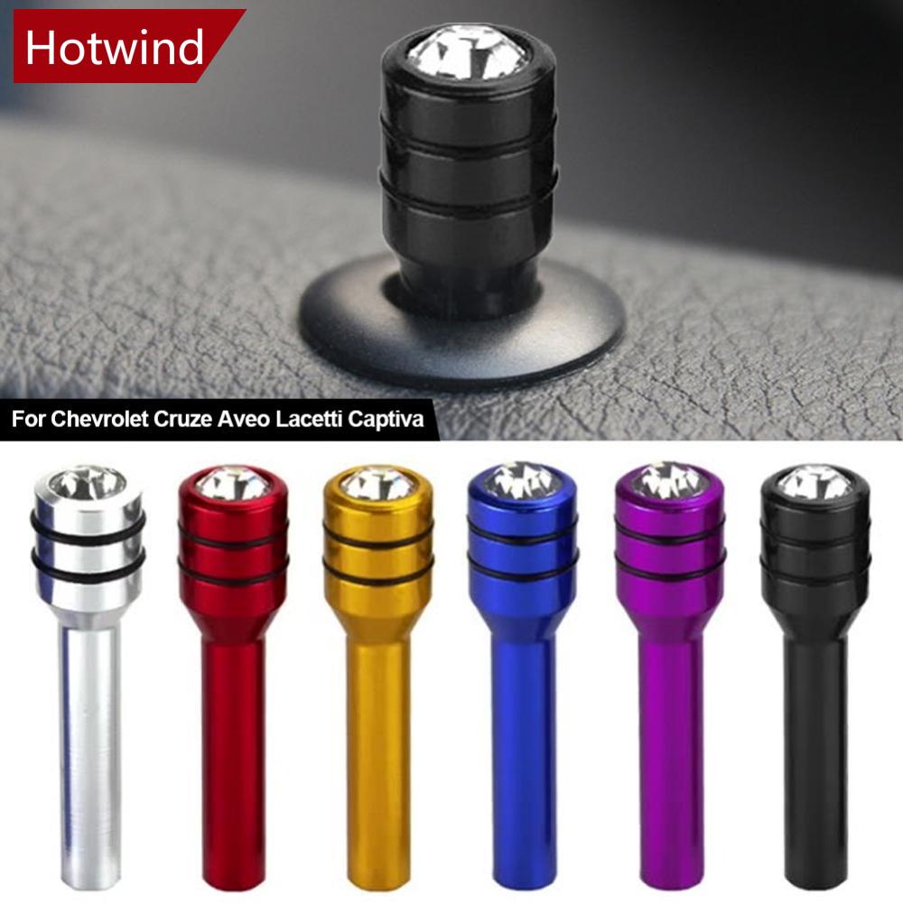 2Pcs Universal Car Alloy Door Lock Pinos De Trava De Porta De Liga Metálica Pino Para Chevrolet Cruze Aveo Lacetti