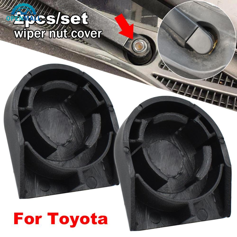2Pcs Frente Car Windscreen Wiper Braço Porca Caps Parafuso Capa Para Toyota Corolla E140 E150E170 E210 Verso Yaris Auris