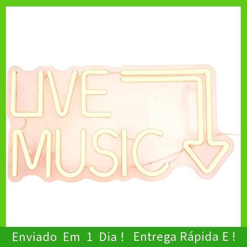 - joyce Live Music LED Neon Sign Wall Decor Light , Ideal Para Bares , KTVs , Quartos , Estúdios De Música