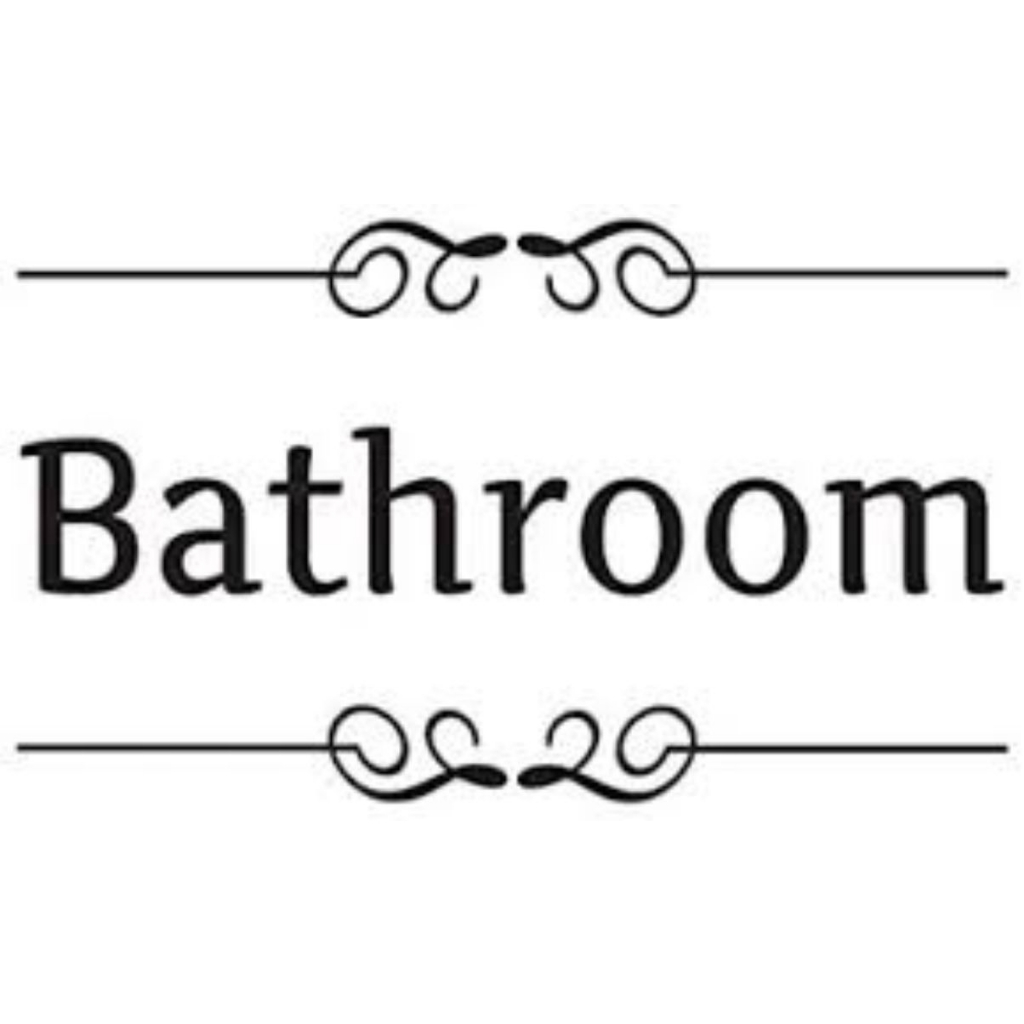 Adesivo Bathroom Toilet Estilizado Decoração Banheiro - Qualidade Premium AD1054