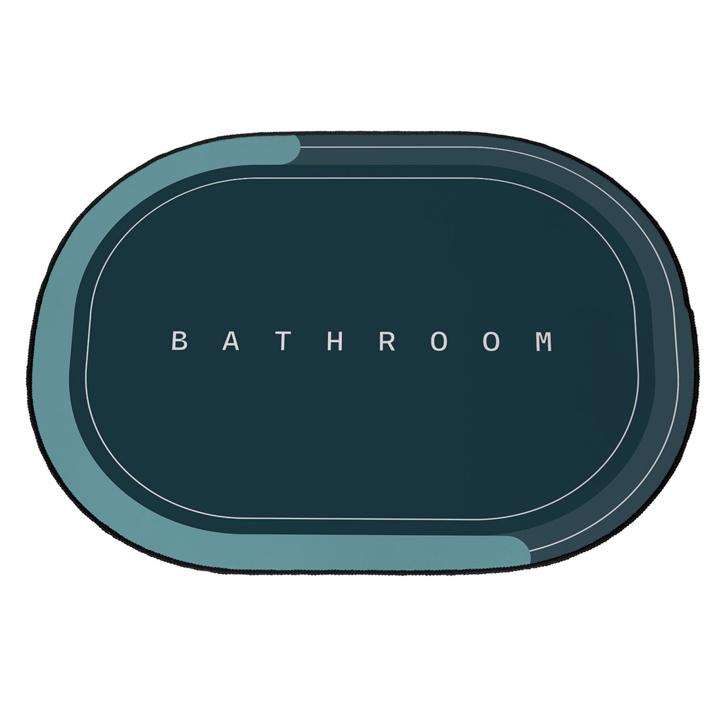 Tapete Antiderrapante de Banheiro Capacho Absorvente Bathroom 60x46 Costurado