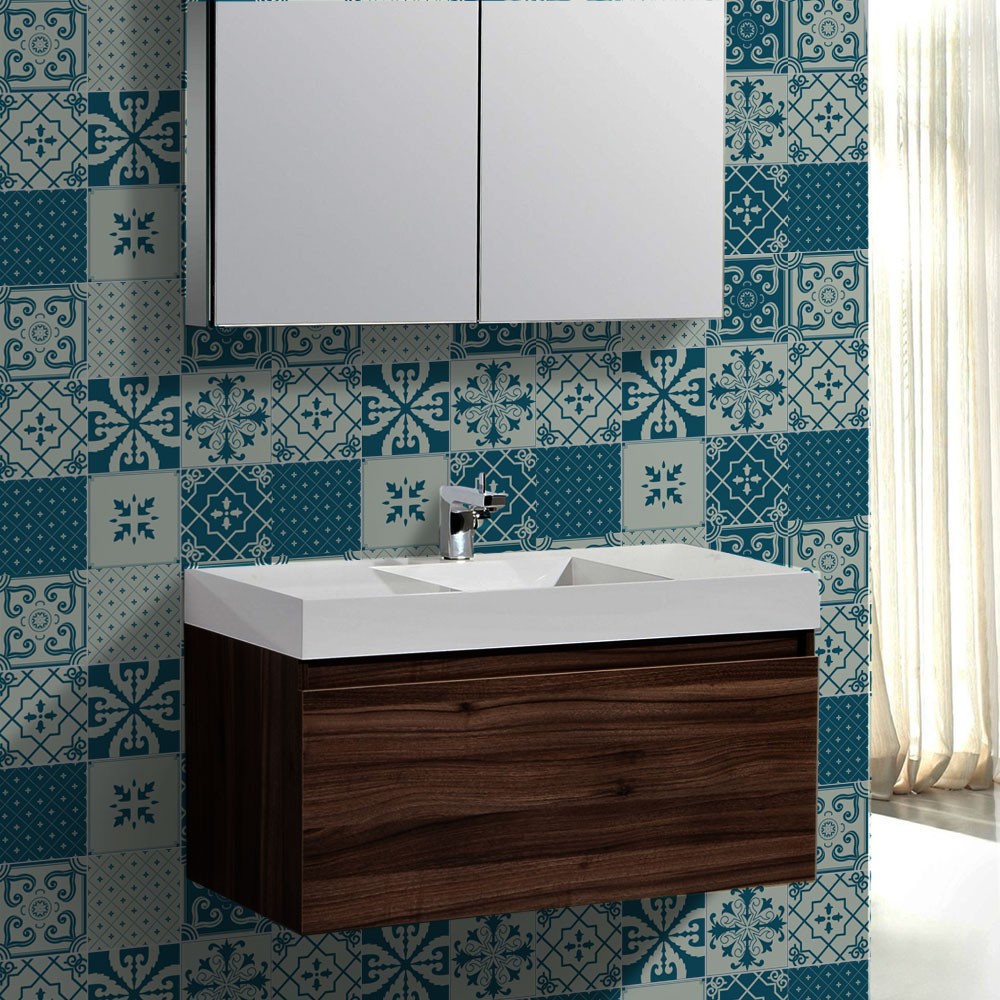 KIT Adesivos de Azulejos Classic Bathroom