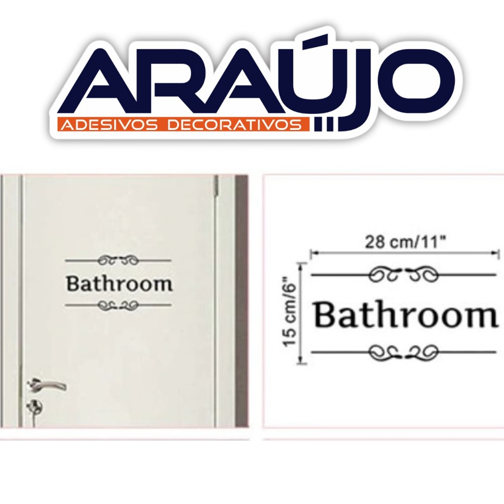 Adesivo Bathroom Para Banheiro Personalizado