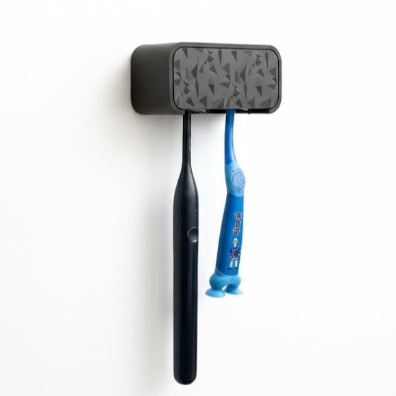Suporte de Escova de Dentes Parede Sem Furos Organizador Suspenso Autoadesivo Moderno Smart