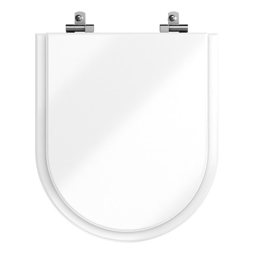 Tampa De Vaso smart Branco Em Resina Moldada