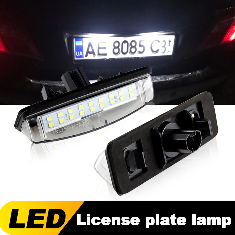 Para Toyota Camry/aurion 2006-11 Avensis Versão 2001 ~ 12v Branco LED Luz Da Placa De Licença 2 Peças