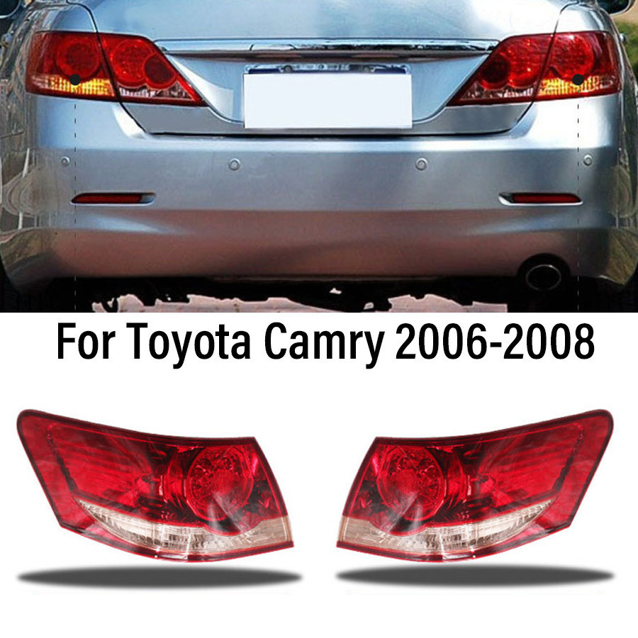 1Pc Amortecedor Traseiro Do Carro Lâmpada Traseira Luz Da Cauda Sinal De Volta Parar Nevoeiro Tailamp Para Toyota Camry