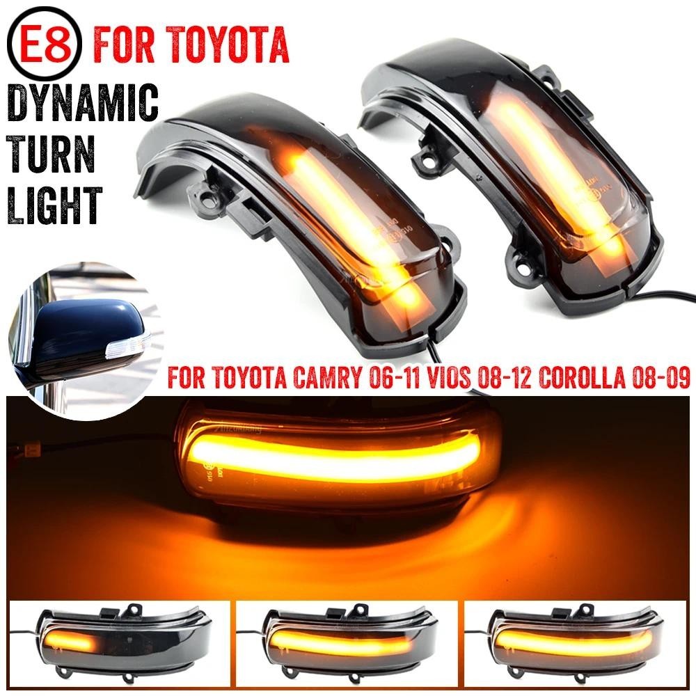 LED Dinâmico Espelho Lateral Indicador Pisca Luz Sequencial Para Toyota CAMRY 2006-2011 VIOS 2008-2012 Corolla 2008-2009