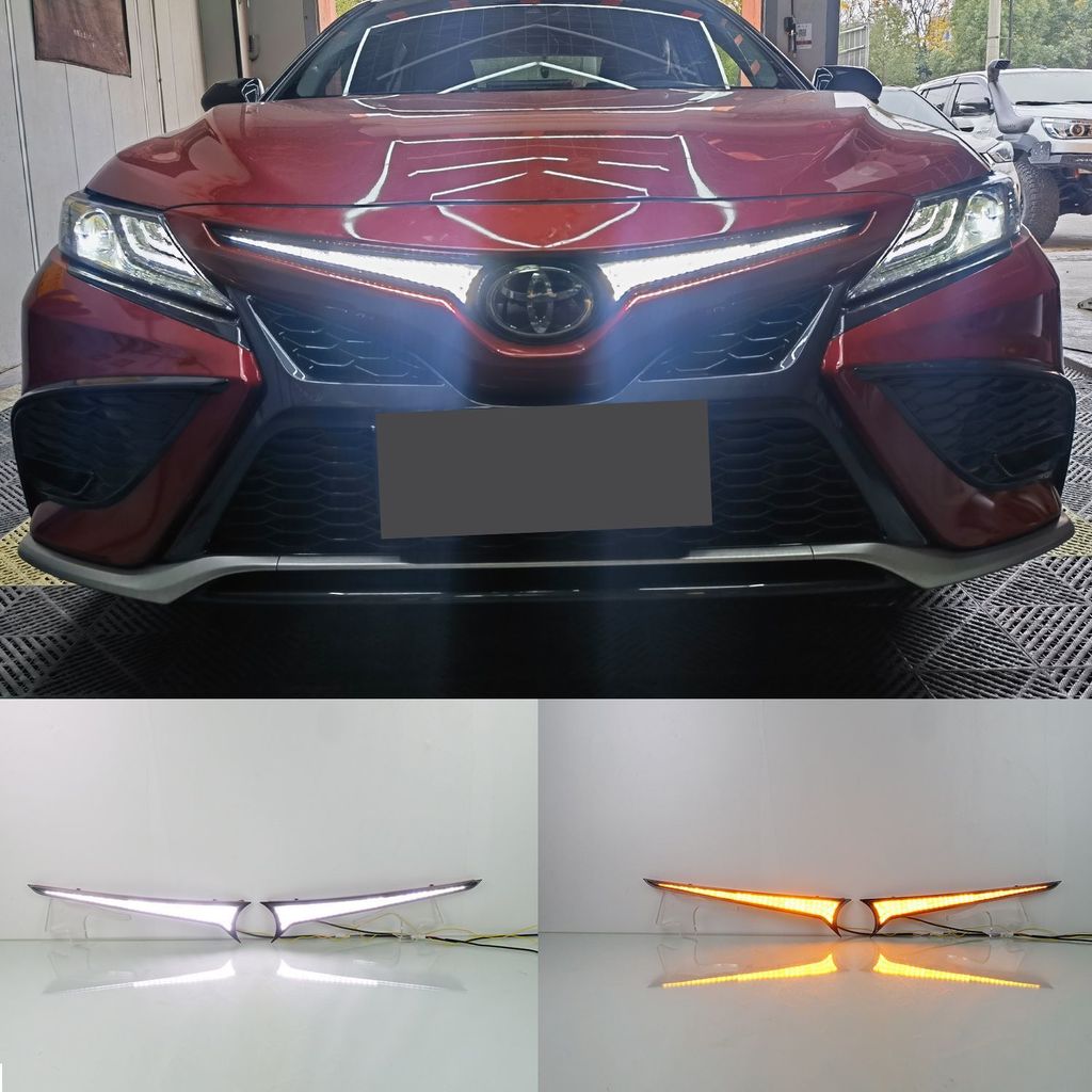Para Luzes Da Grade De Toyota Camry 2018-2020 , Diurnas/Luz Do-Choque Dianteiro