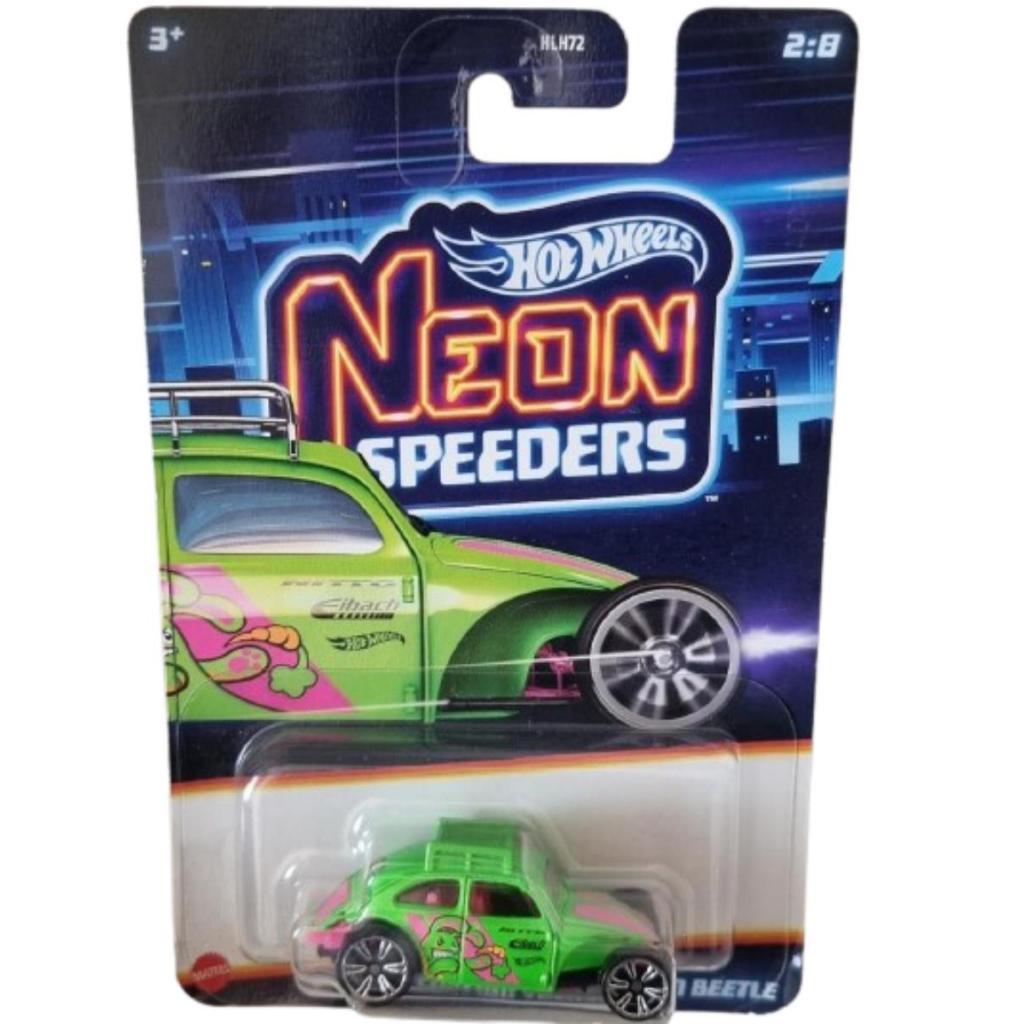 Hot Wheels Custom VW Beetle Fusca Neon Speeders Series 2025