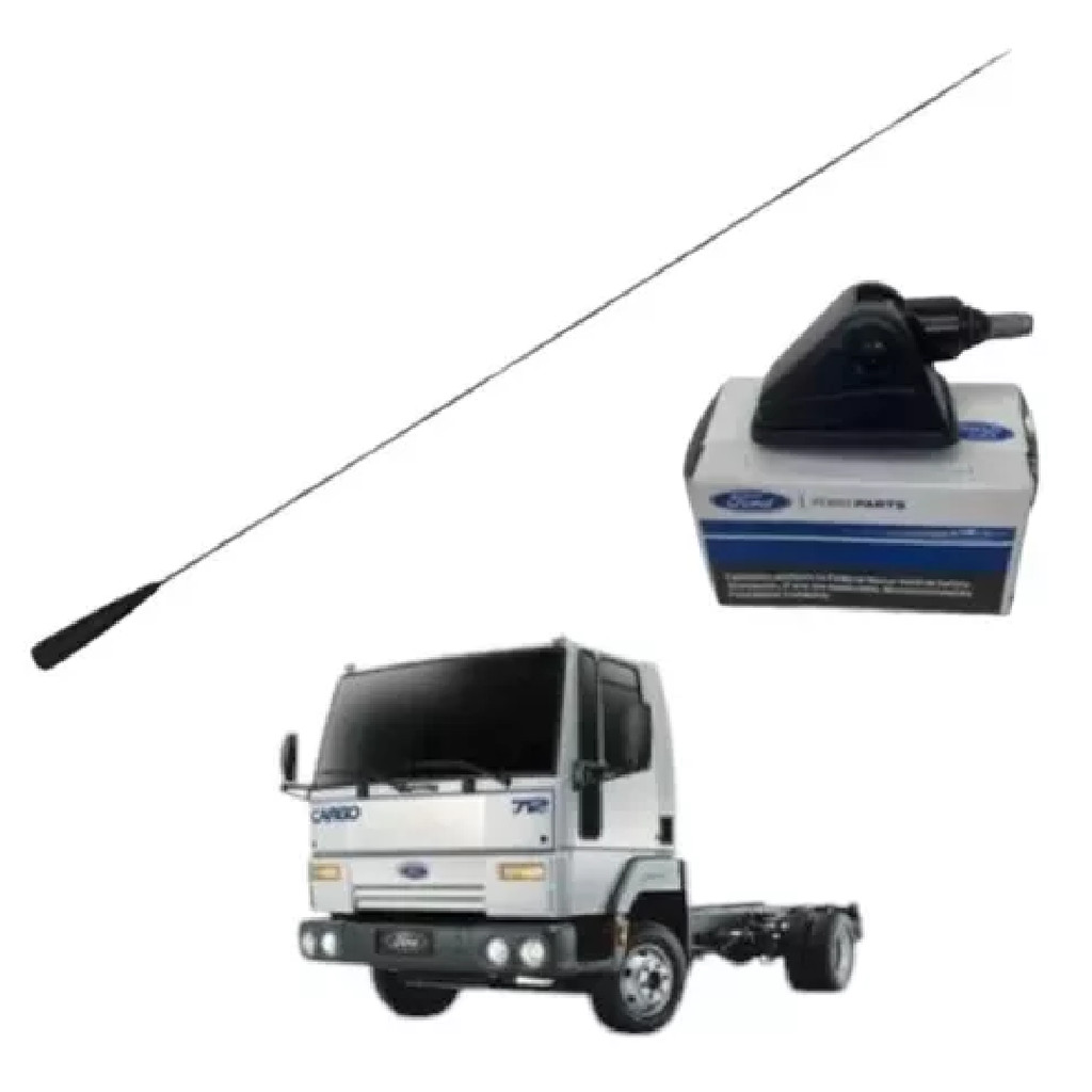 Antena Radio + Base Teto Ford Cargo Medio/ Pesado 06/19 Original