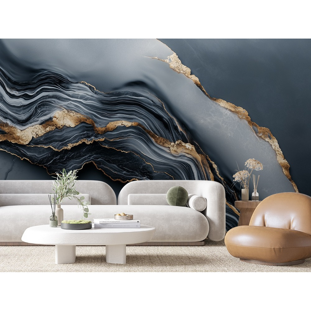 Papel Parede Vinilico Mármore Luxo Coleção Aurum Marble 2026