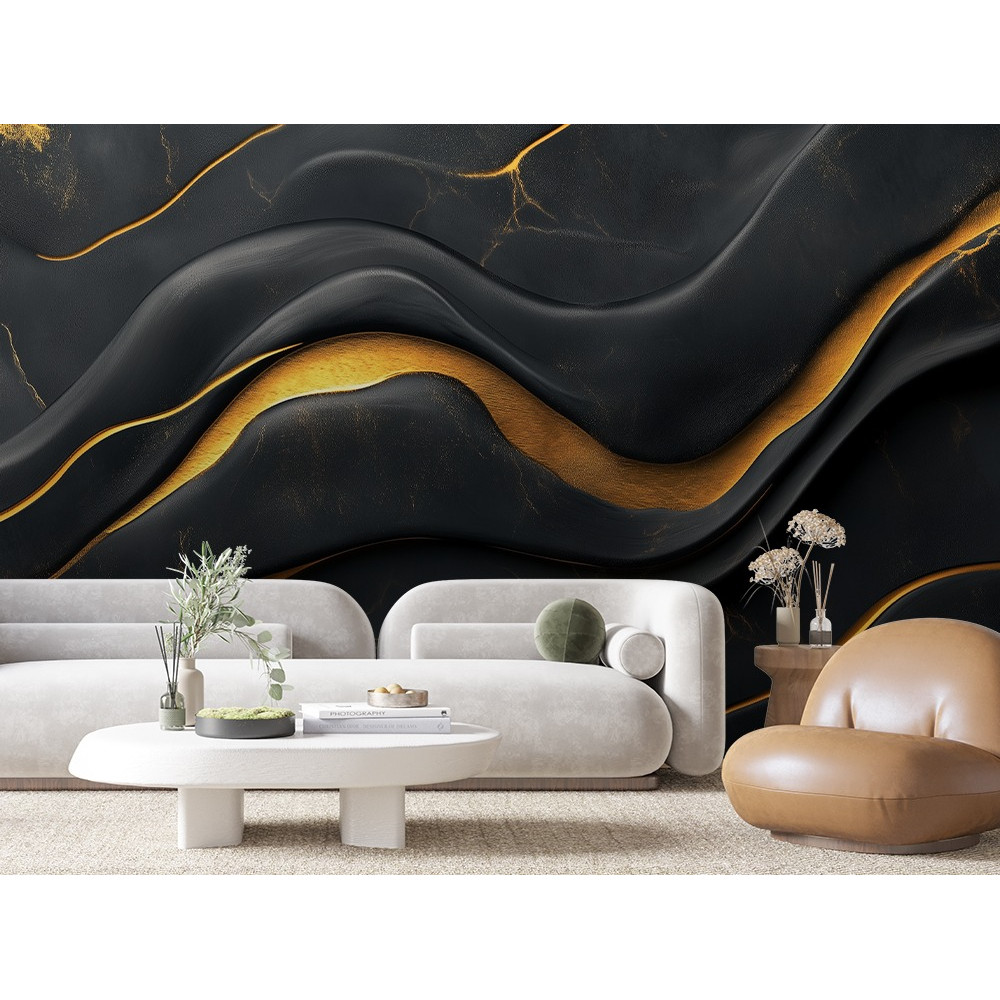 Papel Parede Vinilico Mármore Luxo Autocolante Aurum Marble