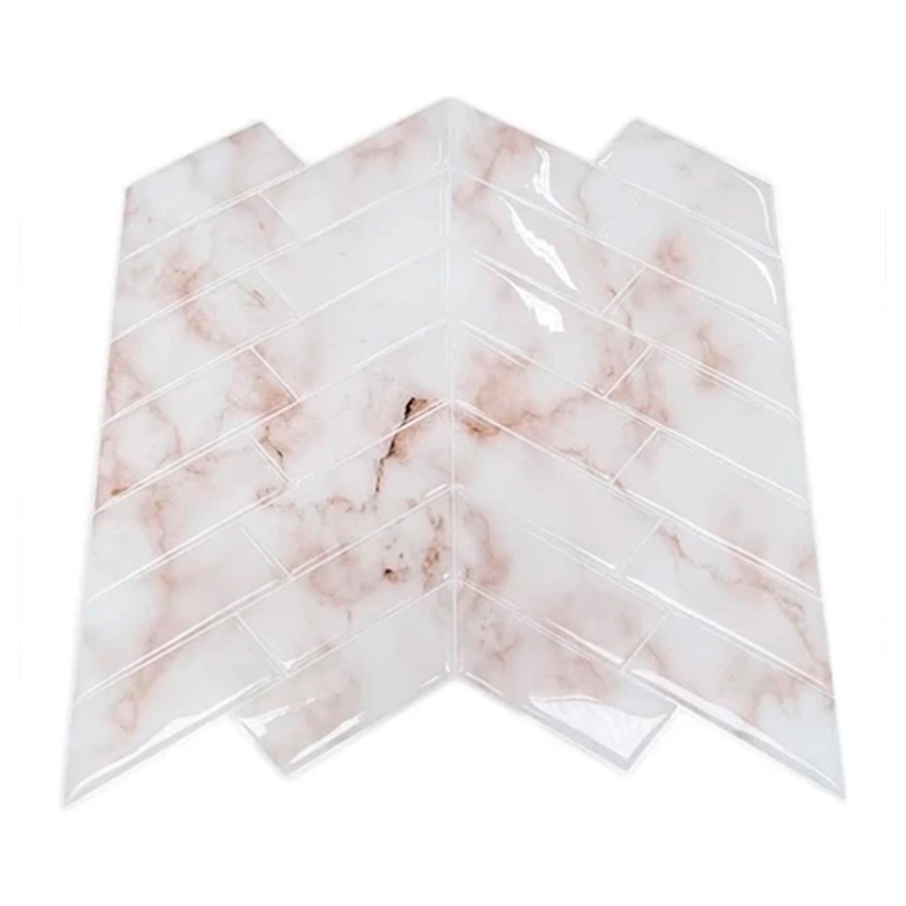 Pastilha Adesiva Resinada Espinha De Peixe Marble Marrom