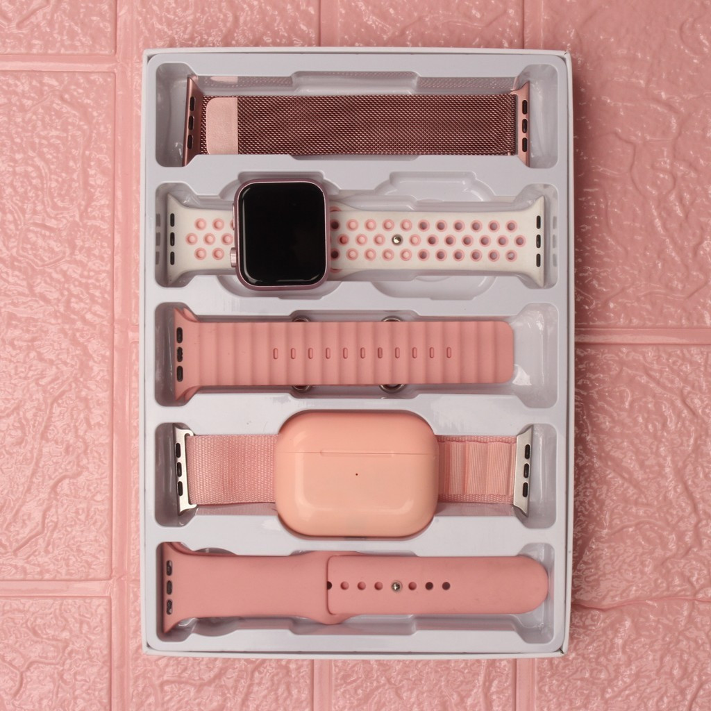 Kit 7 em 1 Relógio Smart Watch Super Venda Quente Conjunto de Caixa de Presente
