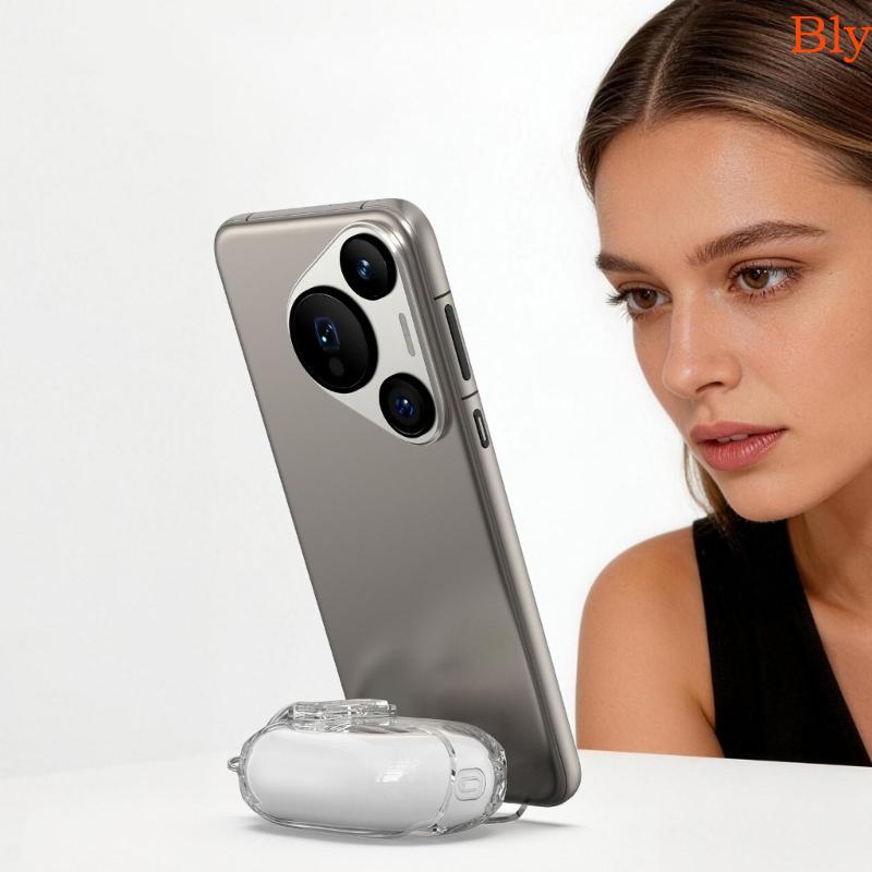 Capa Carregamento Bly Earbud Para Pro5 Clear Shell Trava Frontal
