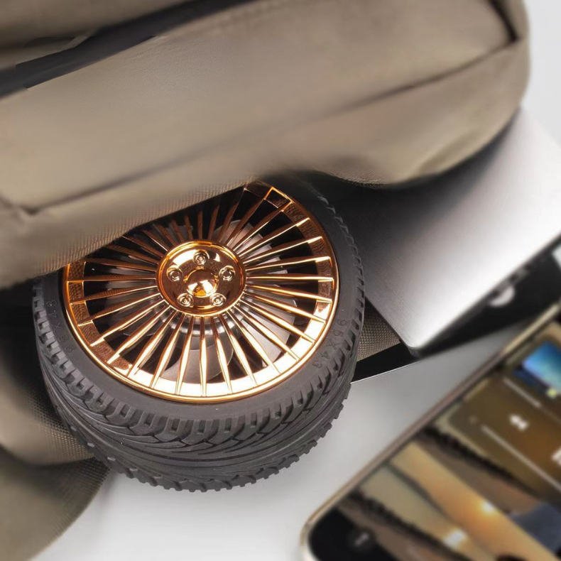 Ventilador de Bolso Ajustável Criativo Conveniente Galvanizado Bateria Longa Vida fria 500mAh