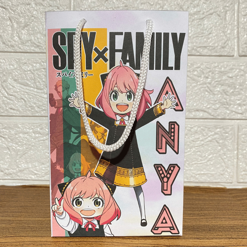 KIT PEGUE E MONTE SACOLINHAS  para Festas Mimos Aniversários ANYA SPAY X FAMILY