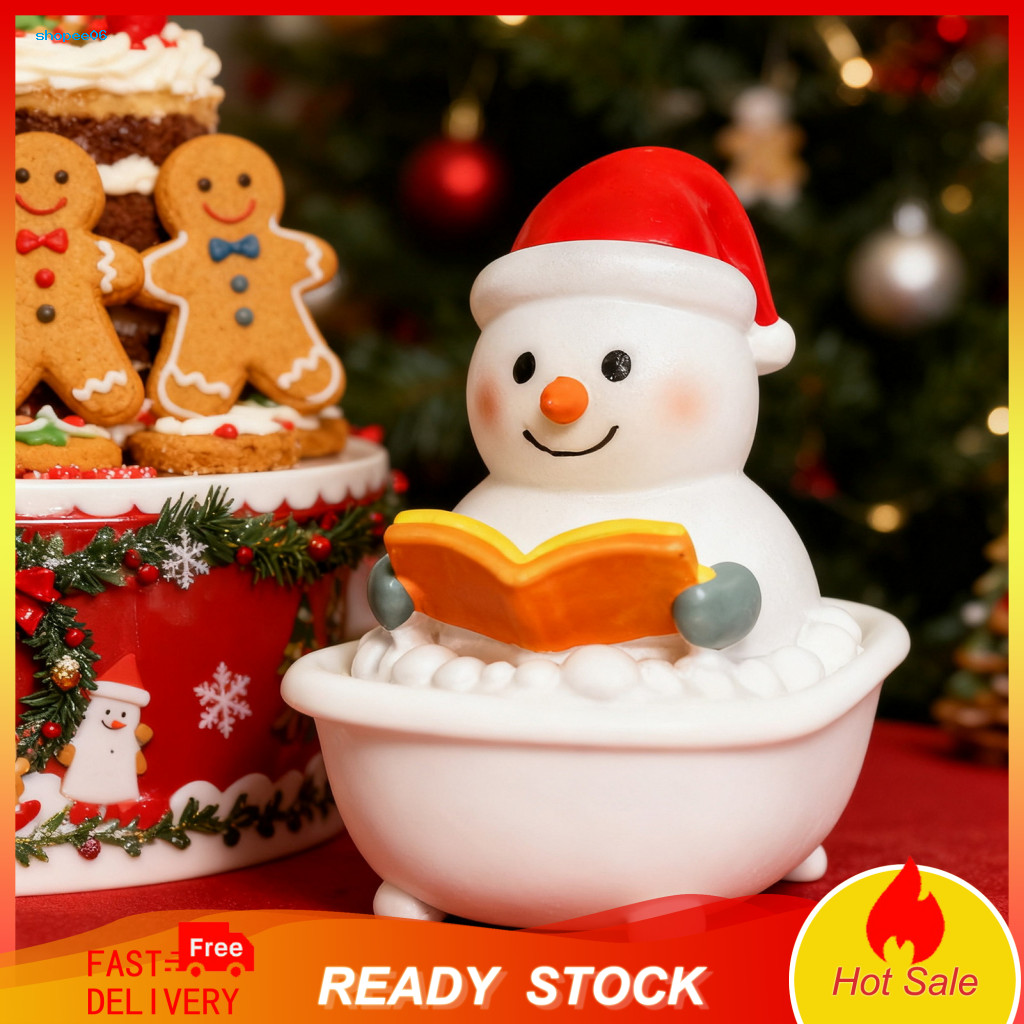 Christmas Decor Led Lamp Santa Night Light Resin Jesus Snowman Table for Kids Bedroom Nursery Festive Holiday Nightlight