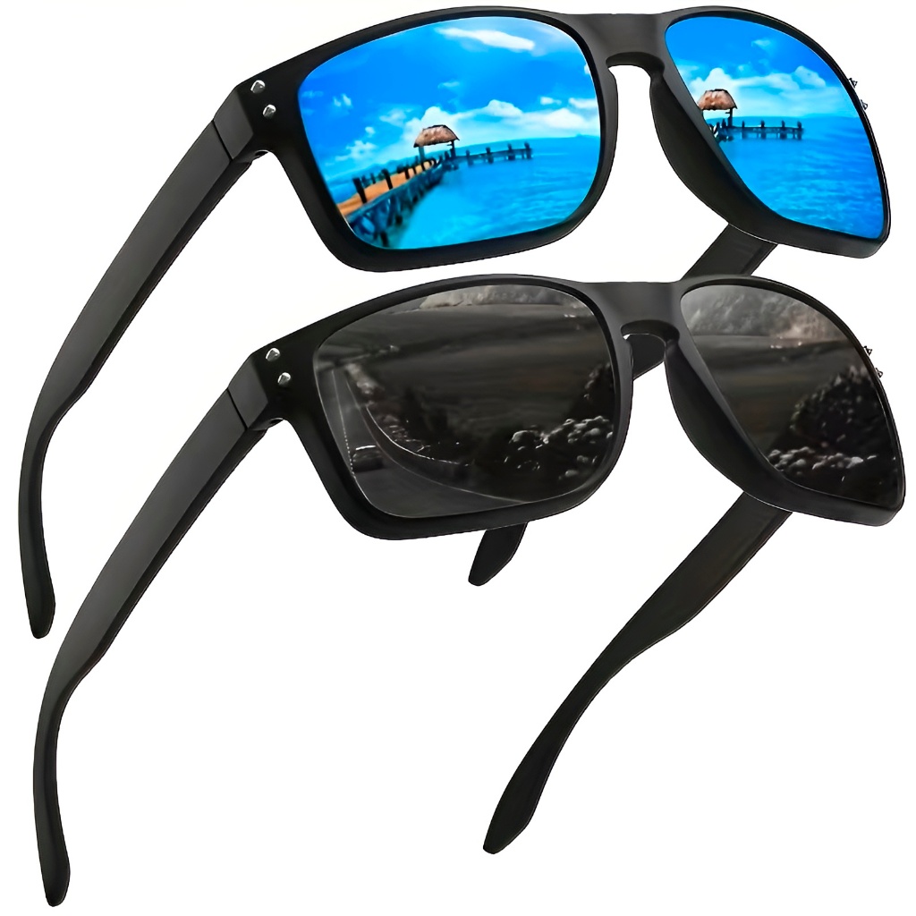 Óculos de Sol Masculino Polarizado Square Estilo Esportivo Moderno e Proteção UV