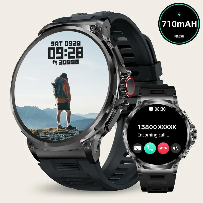 Smartwatch com Chamadas Bluetooth - Bateria 710mAh, À Prova d'Água 50m, Compatível iOS/Android, Envio Rápido