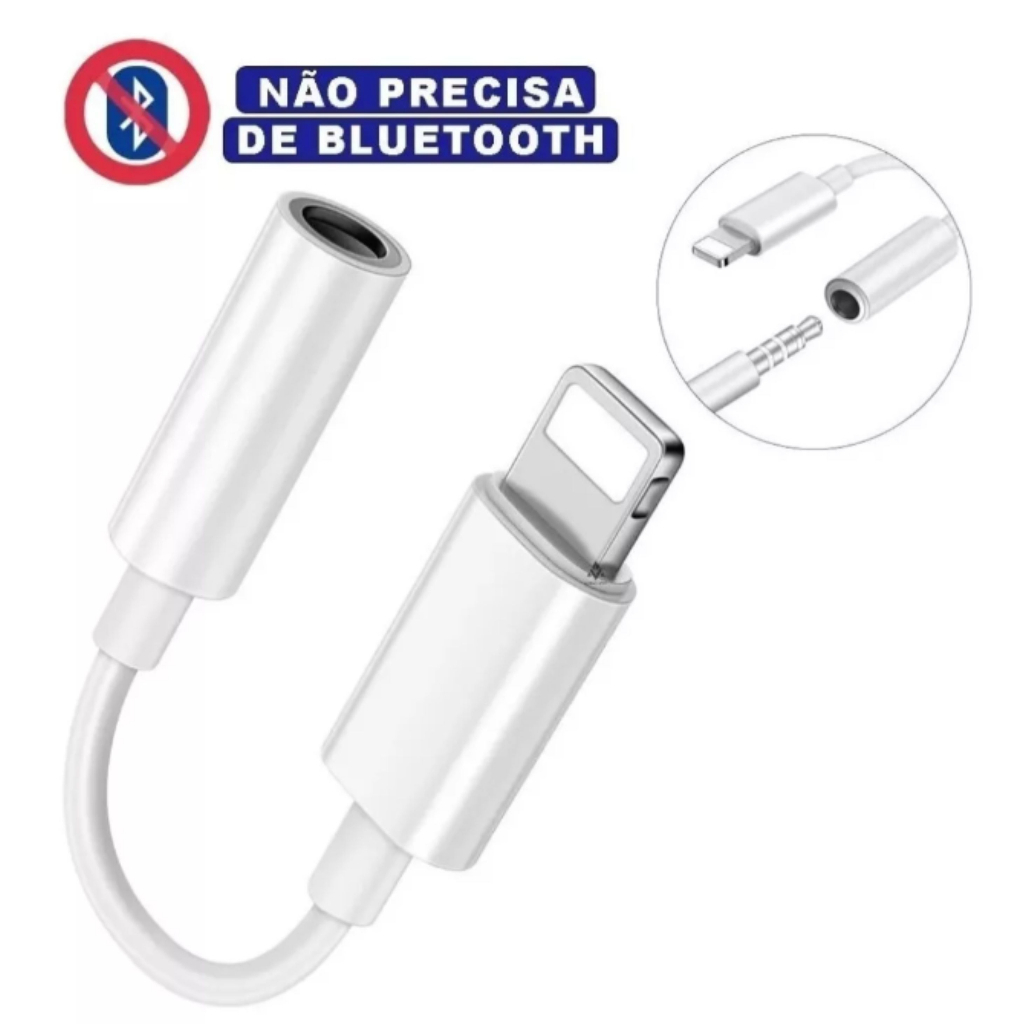 Adaptador Fone Ouvido P2 Compatível iPhone 11 12 13 Pro