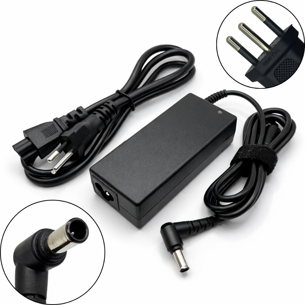 Fonte Carregador Para Notebook TV e Monitor LG 19v 3.42a 65w - Plug 6.5 x 4.4 MM