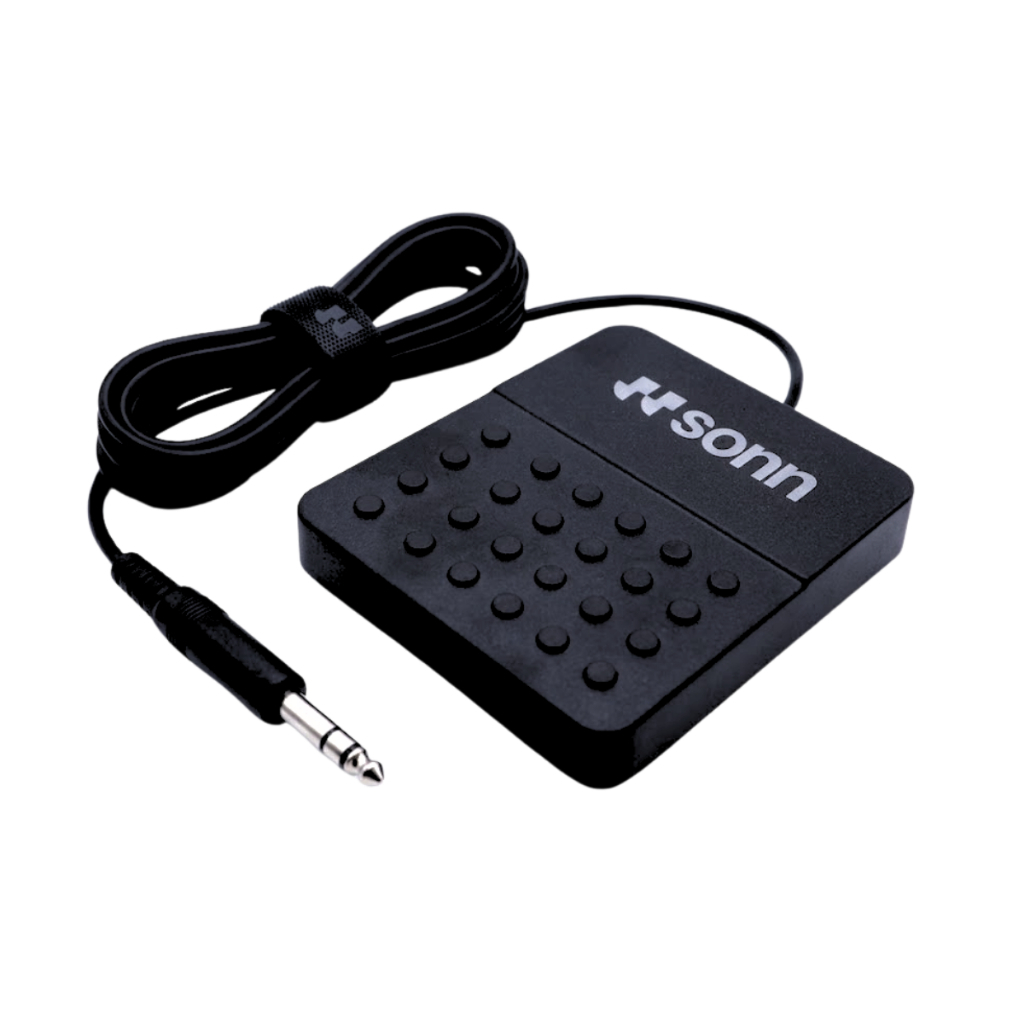 Pedal Sustain Universal Sonn  para Teclado Musical Piano Digital e Controlador MIDI Conexão P10