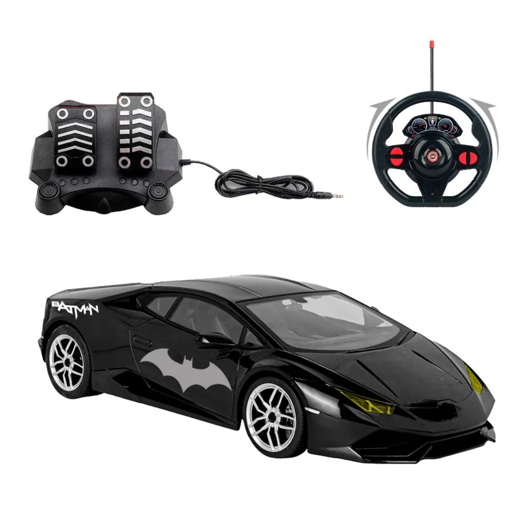 Carrinho De Controle Remoto Batman Dark Running 7 Funções Candide