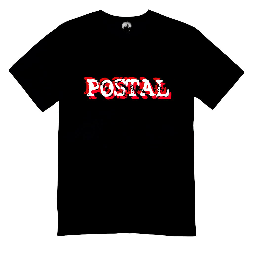 Camiseta Postal 1 Logo Game Running With Scissors Postal Dude Gamer Streetwear 100% Algodão
