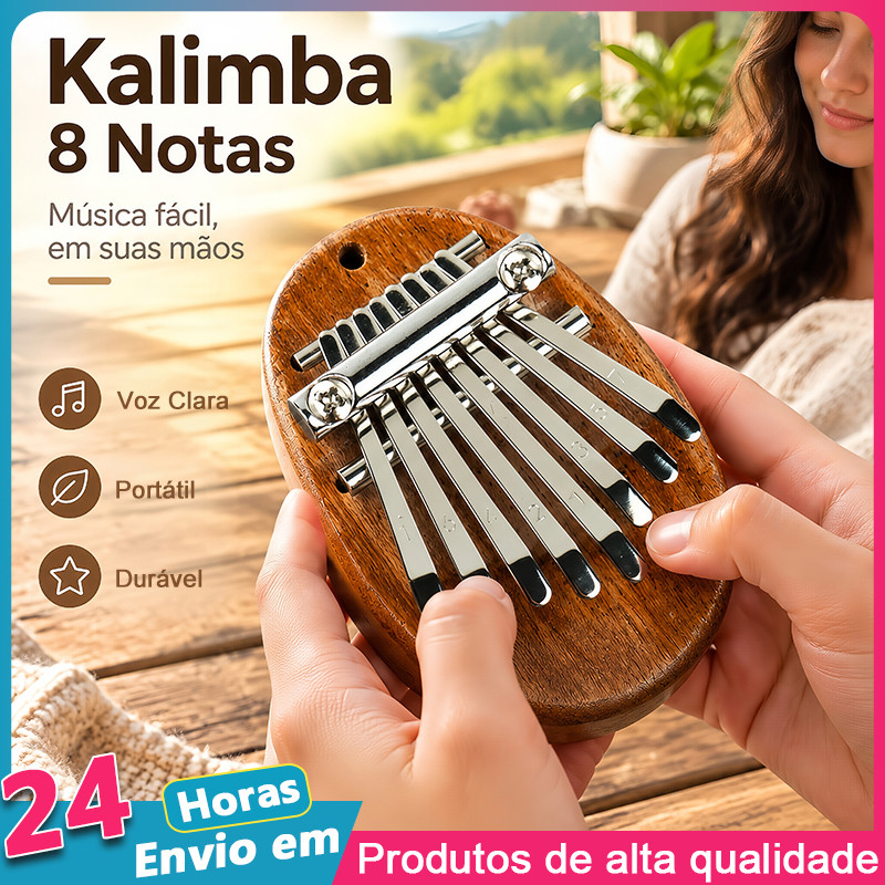 8 Keys kalimba mini Thumb Piano Acoustic Finger Musical Instrument Sapele Wood