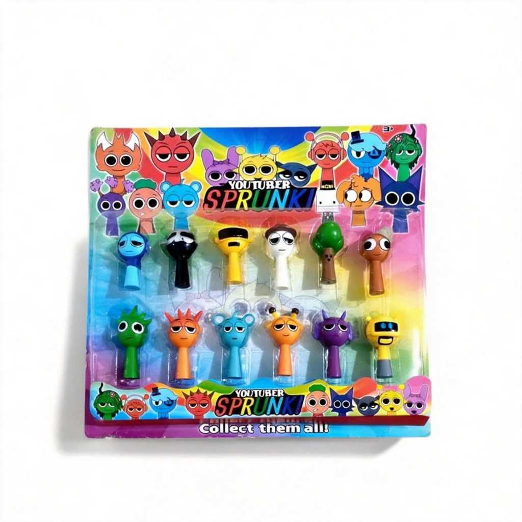 12 Bonecos Sprunki Rhythm Box Premium Criança Brinquedo Gray, Oren, Raddy Wenda Sprunki horror mode