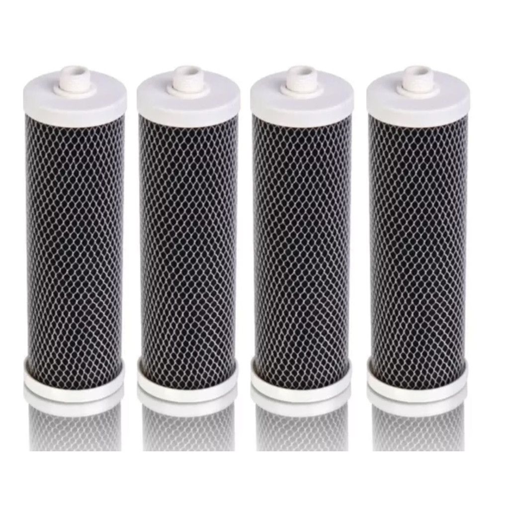 KIT 04 UN Refil P Filtro Igatu 888 Carbon Block Rosca 1/2