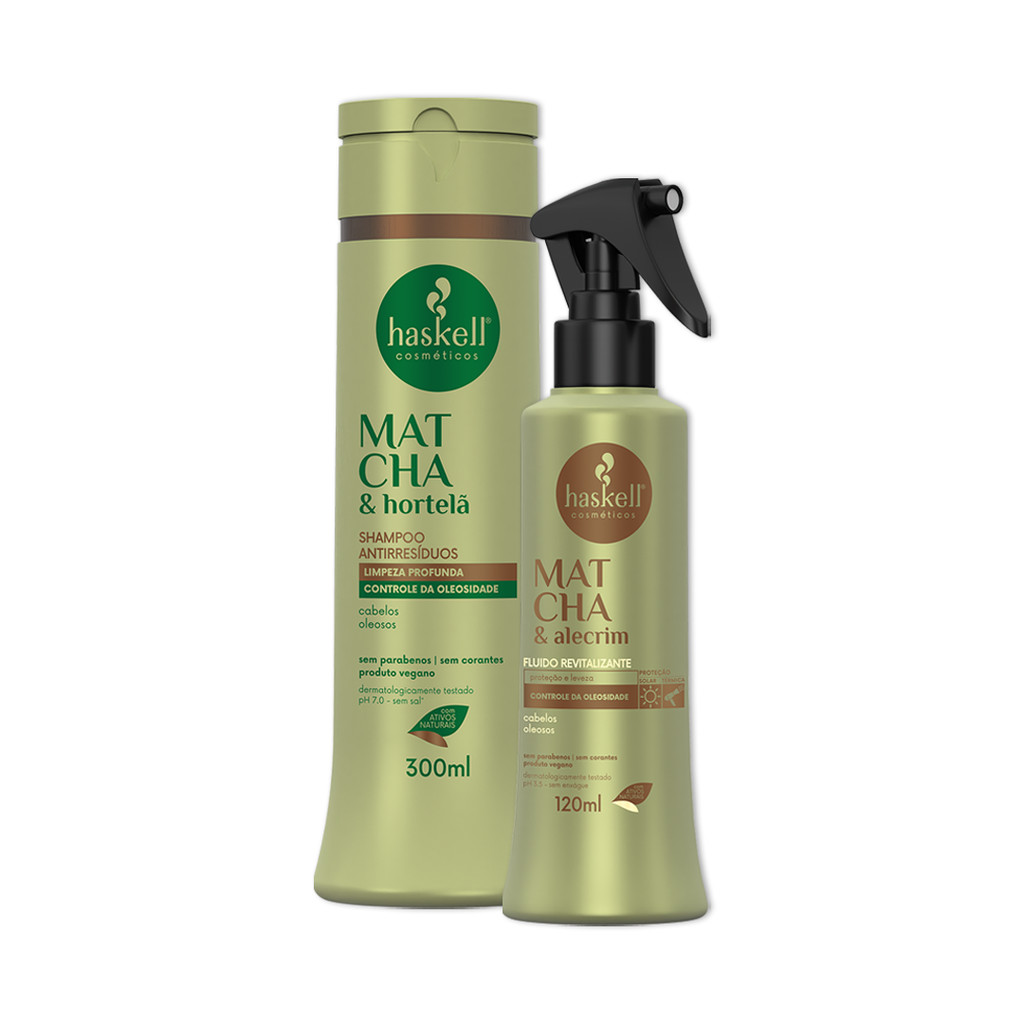 Kit Haskell Sh Hortelã E Fluido 300ml