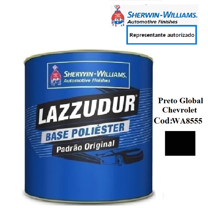 Tinta Preto Global Gm Wa8555 - Poliéster Lazzuril - 900ml