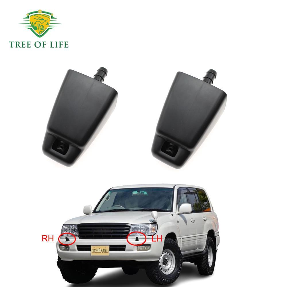 R/L Amortecedor Dianteiro Farol Lâmpada Lavadora Spray Limpeza Atuador Capa Para Toyota Land Cruiser 100 LC100 Lexus LX4
