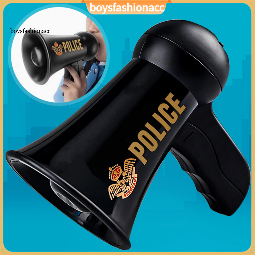 Kids Portable Megaphone Toy with Voice Alarm Battery Operated Mini Handheld Bullhorn Loudspeaker for Children’s Preten