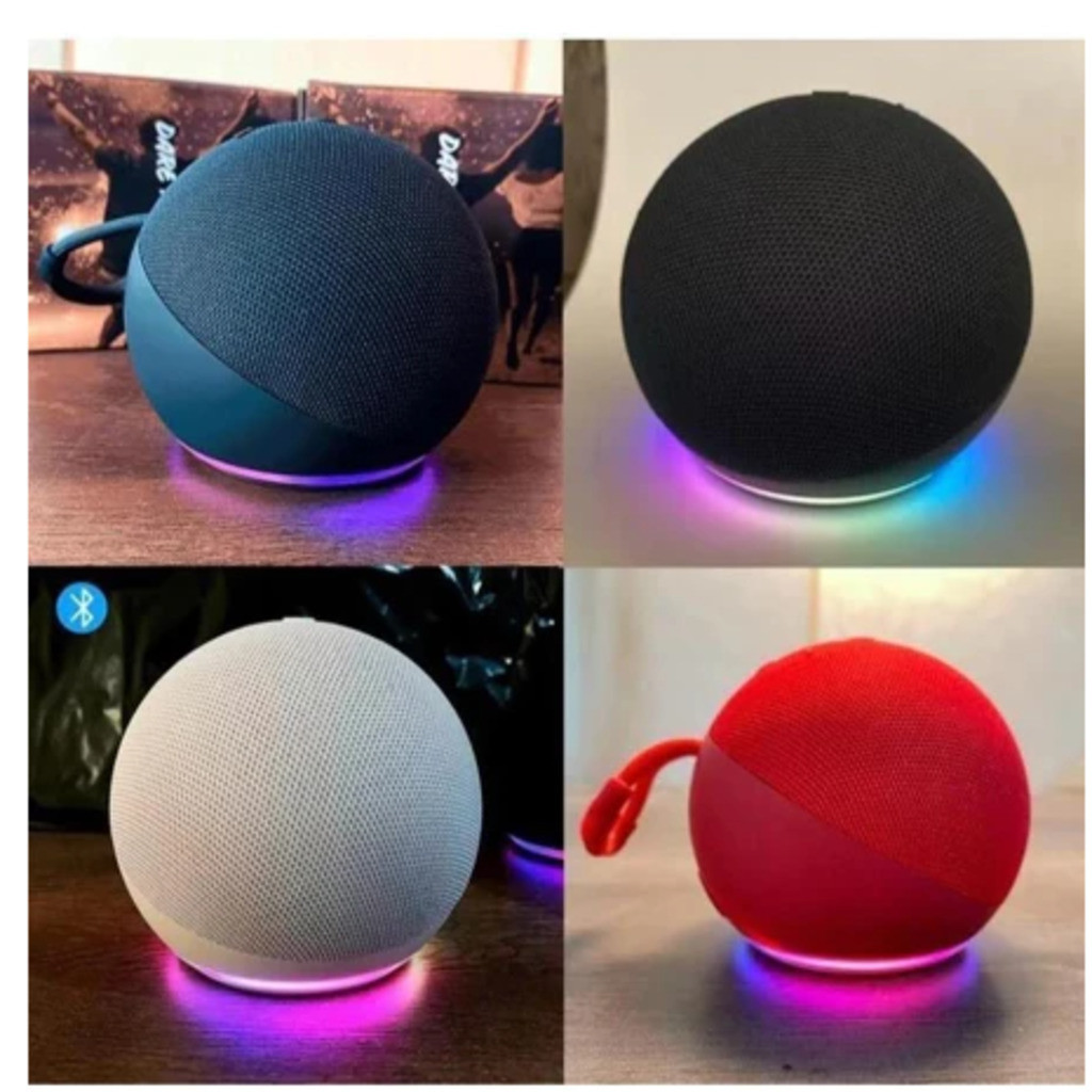 Caixa de Som Bluetooth 5W com LED Colorido Portátil Compatível com Alexa Rádio FM e USB-XLH