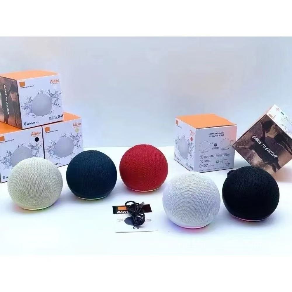 ORIGINAL-Caixa de Som Bluetooth 5W com LED Colorido Portátil Compatível com Alexa Rádio FM e USB