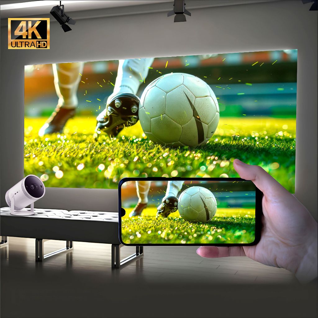 Telão Tela De Projeção Projetor 4k 72