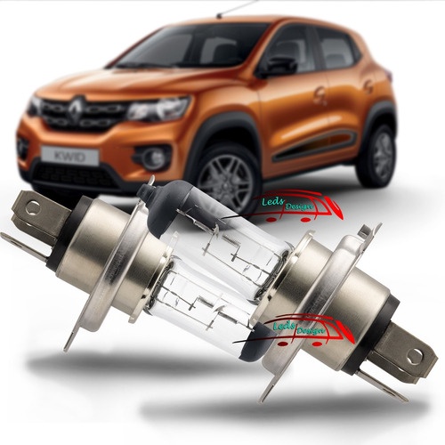 Par Lâmpada Farol H4 12v Philips Kwid 2017 2018 2019 2020 21